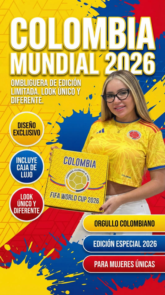 Camisa Ombliguera seleccion Colombia