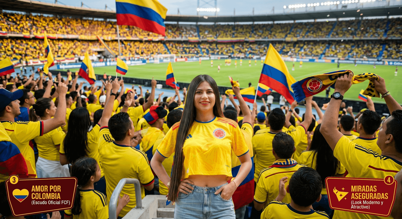 Camisa Ombliguera seleccion Colombia